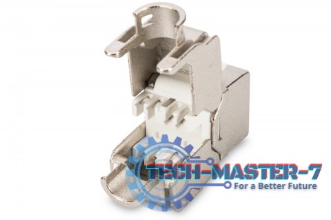 Moduł (gniazdo) Keystone kat. 5e, RJ45 (8P8C), STP, ekranowany, beznarzędziowy, stalowy, klasa D Moduł (gniazdo) Keystone kat. 5e, RJ45 (8P8C), STP, ekranowany, beznarzędziowy, stalowy, klasa D