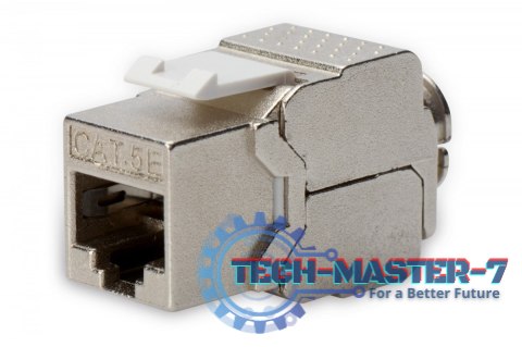 Moduł (gniazdo) Keystone kat. 5e, RJ45 (8P8C), STP, ekranowany, beznarzędziowy, stalowy, klasa D Moduł (gniazdo) Keystone kat. 5e, RJ45 (8P8C), STP, ekranowany, beznarzędziowy, stalowy, klasa D