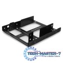 RHD-225 Ramka metalowa do montażu 2 x 2.5" w pozycji 3.5" Czarna