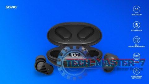 Słuchawki bezprzewodowe Bluetooth 5.3, IPX4, dotykowe sterowanie, TWS-10 Słuchawki bezprzewodowe Bluetooth 5.3, IPX4, dotykowe sterowanie, TWS-10