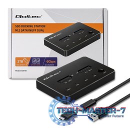 Stacja dokujca dysków 2x SSD M.2 SATA | NGFF | USB typ C