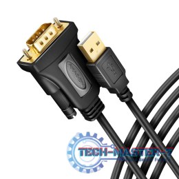ADS-1PQN Adapter USB 2.0 > RS-232 Port szeregowy, 1,5m kabel, chip FTDI