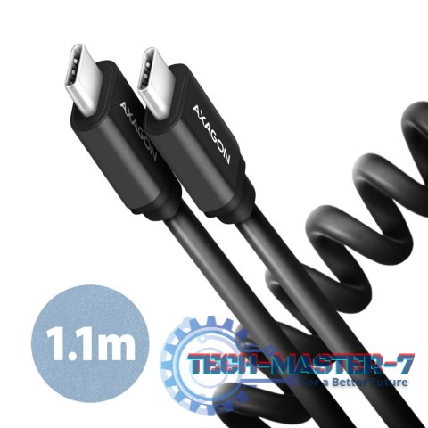 BUCM-CM20TB Kabel Twister USB-C - USB-C, 1.1m USB2.0 3A ALU, czarny BUCM-CM20TB Kabel Twister USB-C - USB-C, 1.1m USB2.0 3A ALU, czarny