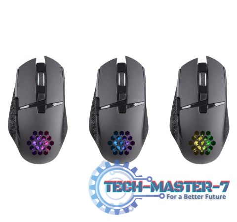 Mysz gamingowa bezprzewodowa GLORY GM-514 7P RGB 1200/2400/3200 DPI Czarna Mysz gamingowa bezprzewodowa GLORY GM-514 7P RGB 1200/2400/3200 DPI Czarna