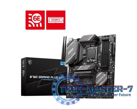 Płyta główna B760 GAMING PLUS WIFI s1700 4DDR5 DP/HDMI ATX Płyta główna B760 GAMING PLUS WIFI s1700 4DDR5 DP/HDMI ATX