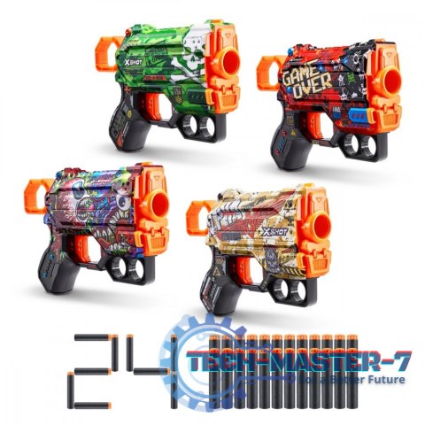 Zestaw wyrzutni Skins Menace 24 strzałki Zestaw wyrzutni Skins Menace 24 strzałki