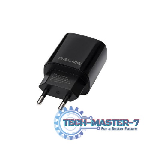 Ładowarka sieciowa 30W GaN USB-C + USB-A, czarna Ładowarka sieciowa 30W GaN USB-C + USB-A, czarna