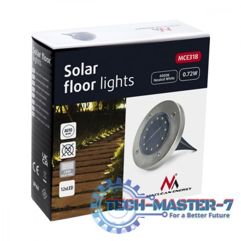 Lampa solarna najazdowa MCE318 LED IP44 12 SMD 4000K Lampa solarna najazdowa MCE318 LED IP44 12 SMD 4000K
