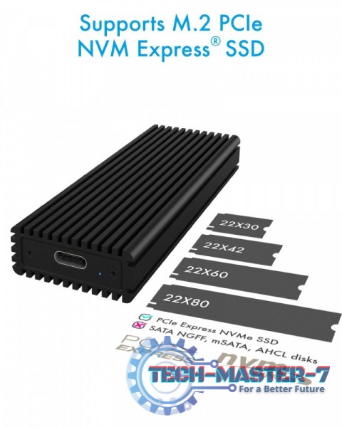 Obudowa IB-1816M-C31 Type-C na PCIe NVMe M.2 Obudowa IB-1816M-C31 Type-C na PCIe NVMe M.2