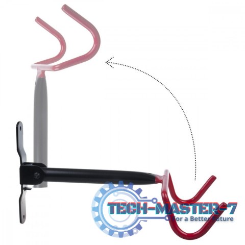 Rowerowy uchwyt ścienny poziomy stal max. obciążenie 30kg MC-430 Rowerowy uchwyt ścienny poziomy stal max. obciążenie 30kg MC-430