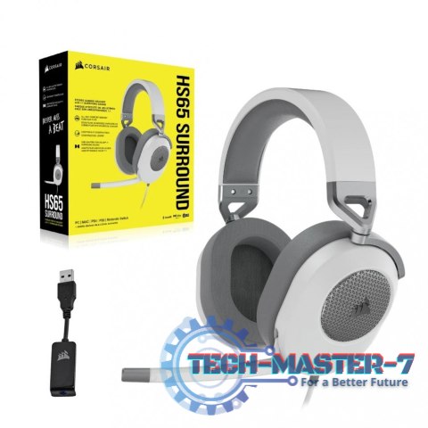 Słuchawki HS65 Surround białe Słuchawki HS65 Surround białe