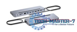 Stacja dokująca USB-C Metal Ergonomic 4K 3x Display Docking Station PD 100W