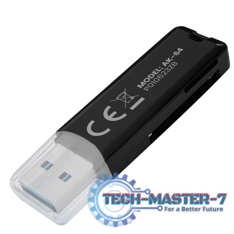 Czytnik kart SD, USB 3.0, 5 Gbps, AK-64 Czytnik kart SD, USB 3.0, 5 Gbps, AK-64