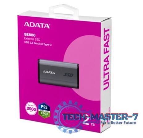Dysk zewnętrzny SSD SE880 2TB USB3.2A/C Gen2x2 Dysk zewnętrzny SSD SE880 2TB USB3.2A/C Gen2x2