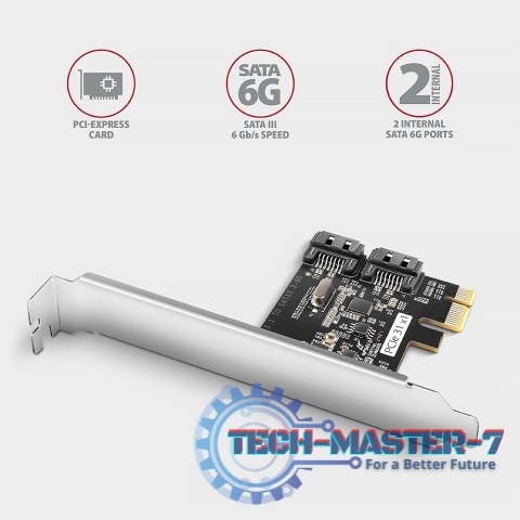 PCES-SJ2 Kontroler PCIe 2x wewnętrzny port SATA 6G, chipset JMB582 SP & LP PCES-SJ2 Kontroler PCIe 2x wewnętrzny port SATA 6G, chipset JMB582 SP & LP
