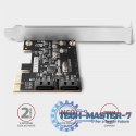 PCES-SJ2 Kontroler PCIe 2x wewnętrzny port SATA 6G, chipset JMB582 SP & LP