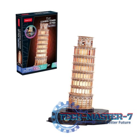 Puzzle 3D LED Krzywa wieża w Pizie (wersja nocna) Puzzle 3D LED Krzywa wieża w Pizie (wersja nocna)