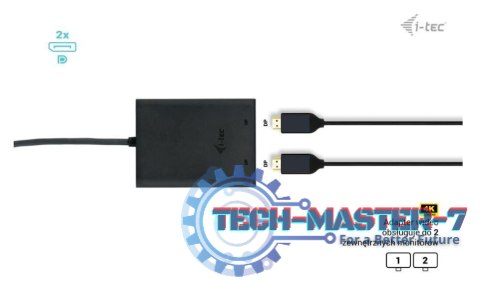 Stacja dokująca USB-C Dual 4K/60Hz (single 8K/30Hz) DP Video Adapter Stacja dokująca USB-C Dual 4K/60Hz (single 8K/30Hz) DP Video Adapter