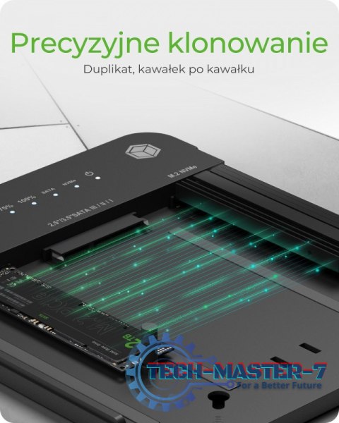 Stacja dokująca/klonująca IB-2915MSCL-C31 M.2 dla M.2 0NVMe i SATA 2,5/3,5 SSD/HDD Stacja dokująca/klonująca IB-2915MSCL-C31 M.2 dla M.2 0NVMe i SATA 2,5/3,5 SSD/HDD