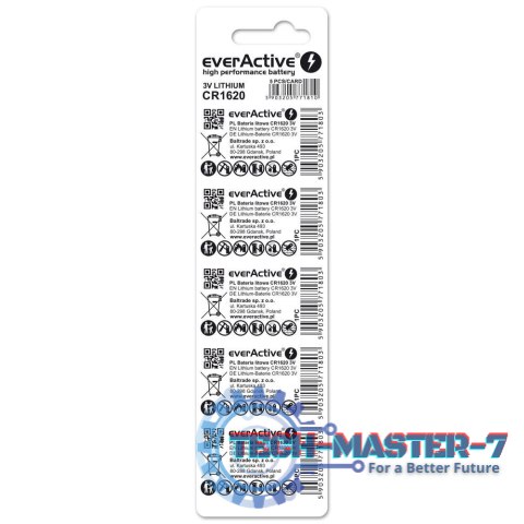 Baterie litowe mini CR1620 blister 5 sztuk Baterie litowe mini CR1620 blister 5 sztuk