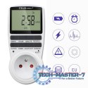 Elektroniczny programator czasowy PC0628 | 3680W | 16A | LCD