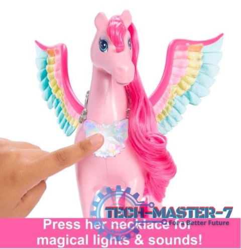 Figurka Barbie Szczypta Magii Pegaz Światła i dźwięki Figurka Barbie Szczypta Magii Pegaz Światła i dźwięki