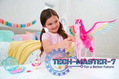 Figurka Barbie Szczypta Magii Pegaz Światła i dźwięki Figurka Barbie Szczypta Magii Pegaz Światła i dźwięki