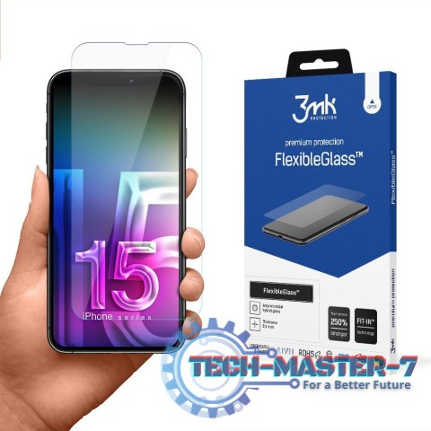 FlexibleGlass iPhone 15 Pro 6,1 Szkło hybrydowe FlexibleGlass iPhone 15 Pro 6,1 Szkło hybrydowe