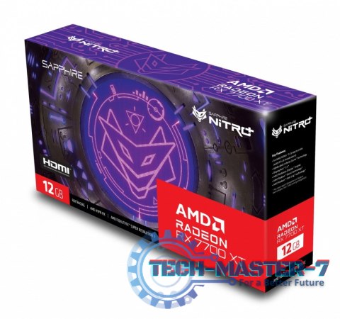 Karta graficzna Radeon RX 7700 XT NITRO+GAMING OC 12GB GDDR6 192bit 2DP Karta graficzna Radeon RX 7700 XT NITRO+GAMING OC 12GB GDDR6 192bit 2DP
