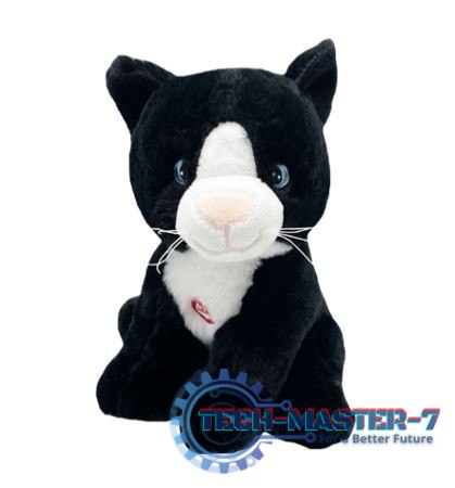 Maskotka Kot Emil czarny z dźwiękiem 20 cm Maskotka Kot Emil czarny z dźwiękiem 20 cm