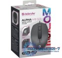 Mysz przewodowa optyczna Alpha MB-507 1000DPI 3P czarna