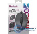 Mysz przewodowa optyczna Alpha MB-507 1000DPI 3P czarna
