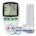 Watomierz Licznik zużycia energii PM0627 z historią pomiaru | 3680W | 16A | LCD