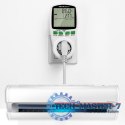 Watomierz Licznik zużycia energii PM0627 z historią pomiaru | 3680W | 16A | LCD