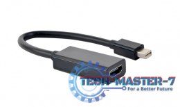 Adapter 4K Mini DP na HDMI Czarny