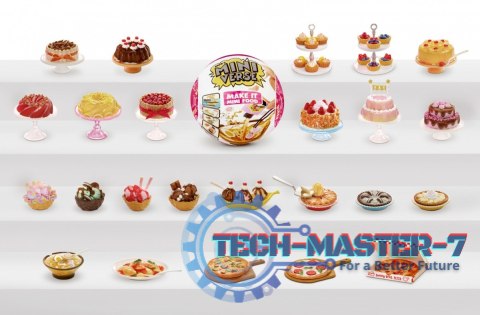 Akcesoria Miniverse Mak It Mini Foods Cafe display 18 sztuk Akcesoria Miniverse Mak It Mini Foods Cafe display 18 sztuk