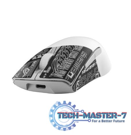 Mysz gamingowa ROG Keris Wireless AimPoint White RF/BT/USB Mysz gamingowa ROG Keris Wireless AimPoint White RF/BT/USB