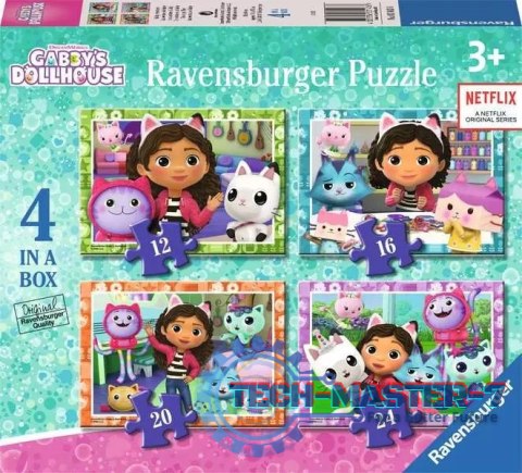 Puzzle 4w1 Koci Domek Gabi 12/16/20/24 elementy Puzzle 4w1 Koci Domek Gabi 12/16/20/24 elementy
