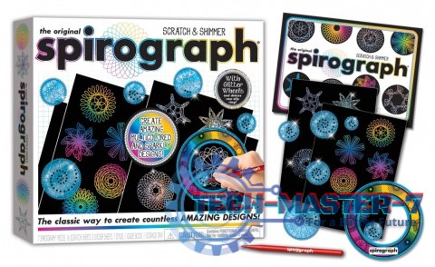 Spirograf Zestaw do zdrapywania Spirograf Zestaw do zdrapywania