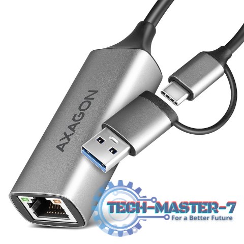 ADE-TXCA Karta sieciowa Gigabit Ethernet adapter, USB-C (USB-A redukcja) 3.2 Gen 1, instalacja automatyczna