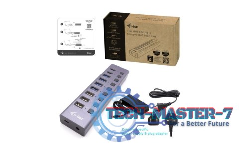 Hub USB 3.0/USB-C 9 portów LAN + Power Adapter 60W Hub USB 3.0/USB-C 9 portów LAN + Power Adapter 60W