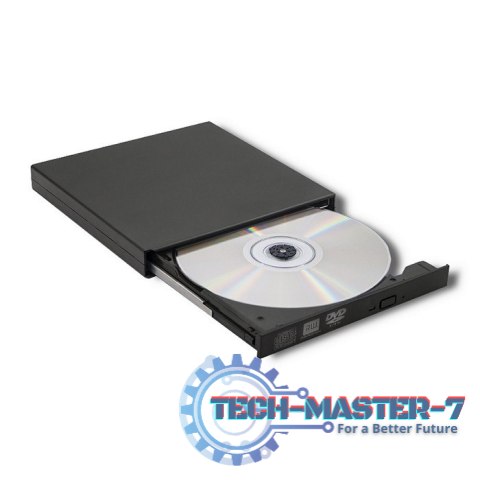 Nagrywarka DVD-RW zewnętrzna | USB 2.0 | Czarna Nagrywarka DVD-RW zewnętrzna | USB 2.0 | Czarna