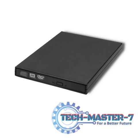Nagrywarka DVD-RW zewnętrzna | USB 2.0 | Czarna Nagrywarka DVD-RW zewnętrzna | USB 2.0 | Czarna