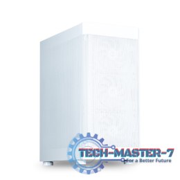 Obudowa I4 ATX Mid Tower PC Case 6 wentylatorów Biała