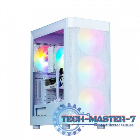 Obudowa I4 TG ATX Mid Tower 4 fans RGB Biała Obudowa I4 TG ATX Mid Tower 4 fans RGB Biała