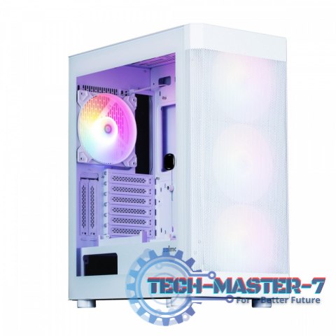 Obudowa I4 TG ATX Mid Tower 4 fans RGB Biała Obudowa I4 TG ATX Mid Tower 4 fans RGB Biała
