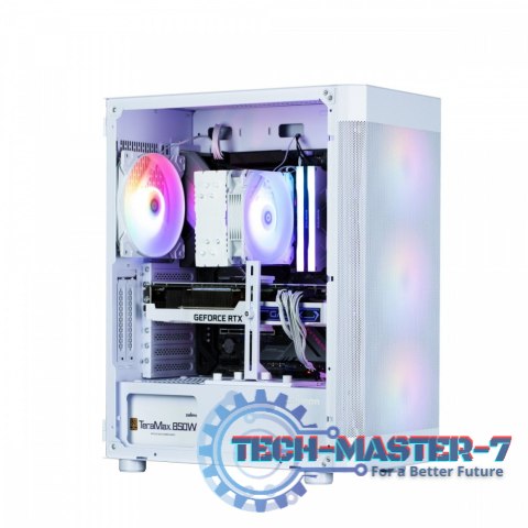 Obudowa I4 TG ATX Mid Tower 4 fans RGB Biała Obudowa I4 TG ATX Mid Tower 4 fans RGB Biała