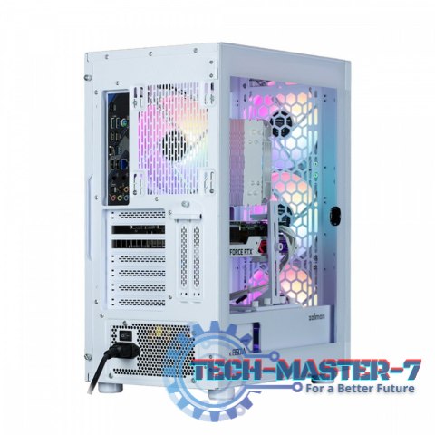 Obudowa I4 TG ATX Mid Tower 4 fans RGB Biała Obudowa I4 TG ATX Mid Tower 4 fans RGB Biała