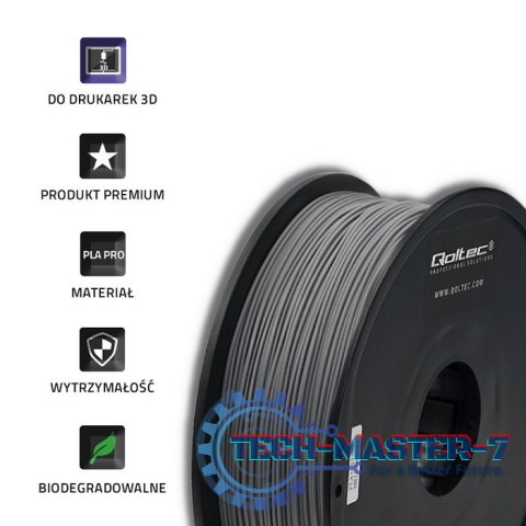 Profesjonalny filament do druku 3D | PLA PRO | 1kg | 1.75mm | Szary Profesjonalny filament do druku 3D | PLA PRO | 1kg | 1.75mm | Szary