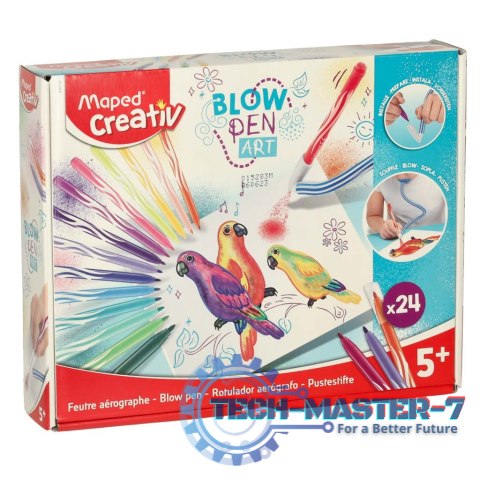 Flamastry mazaki dmuchane Maped 24 kolory Flamastry mazaki dmuchane Maped 24 kolory